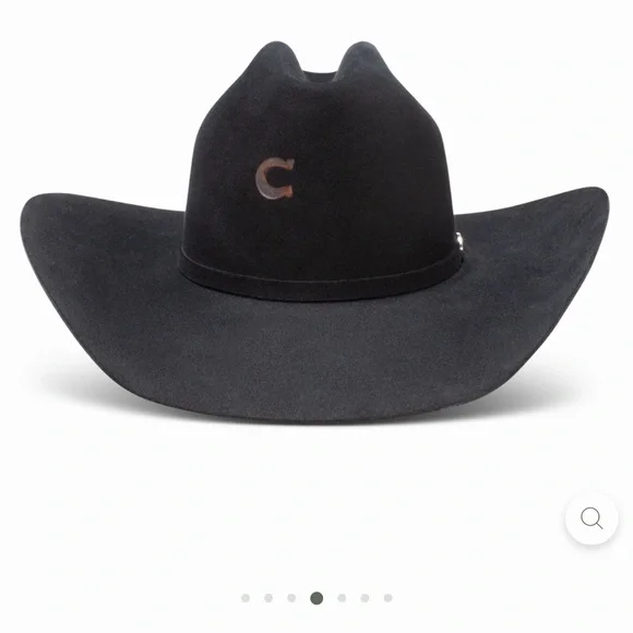 Charlie 1 Horse by Resistol 6X CASH WESTERN HAT Black New in Box Never Wore - Picture 4 of 7
